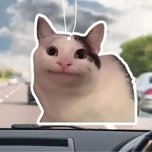 Cat-Shaped Air Freshener - Black and White